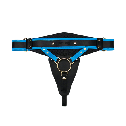 LoveToy - Ingen - Vibrerende Strap-on Set - Lengte 20 cm - Lichte Huidskleur-Erotiekvoordeel.nl