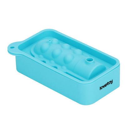 LoveToy - Siliconen IJsblokjesvorm - Mini Penis - Blauw-Rimbastore.com