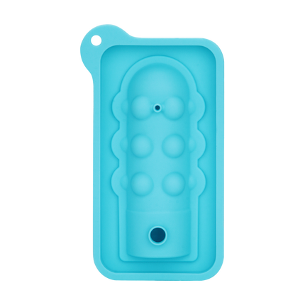 LoveToy - Siliconen IJsblokjesvorm - Mini Penis - Blauw-Rimbastore.com