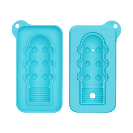 LoveToy - Siliconen IJsblokjesvorm - Mini Penis - Blauw-Rimbastore.com