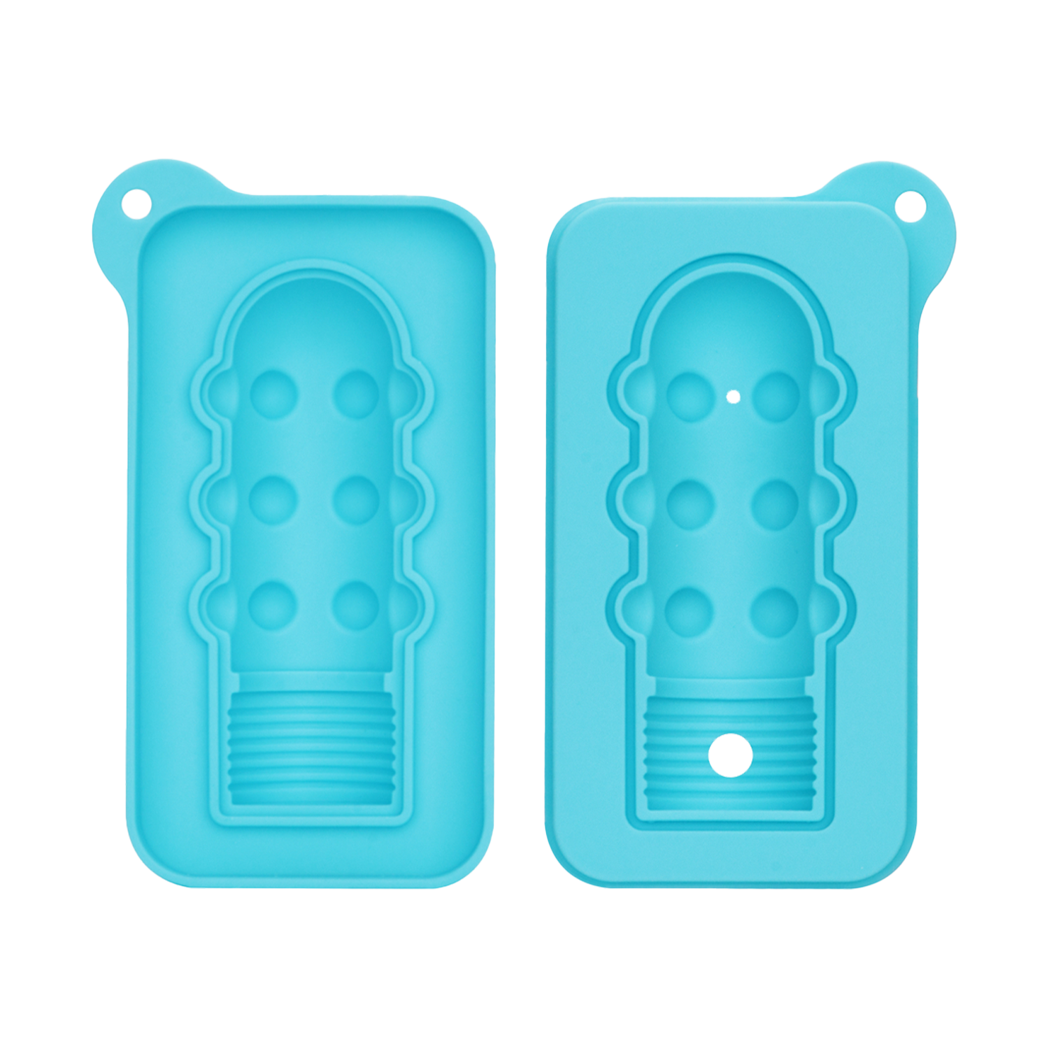 LoveToy - Siliconen IJsblokjesvorm - Mini Penis - Blauw-Rimbastore.com
