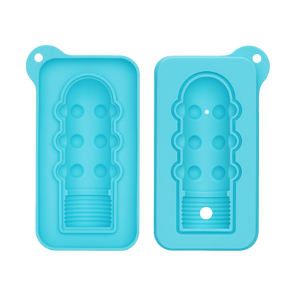 LoveToy - Siliconen IJsblokjesvorm - Mini Penis - Blauw-Rimbastore.com