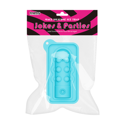 LoveToy - Siliconen IJsblokjesvorm - Mini Penis - Blauw-Rimbastore.com