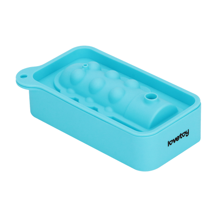 LoveToy - Siliconen IJsblokjesvorm - Mini Penis - Blauw-Rimbastore.com