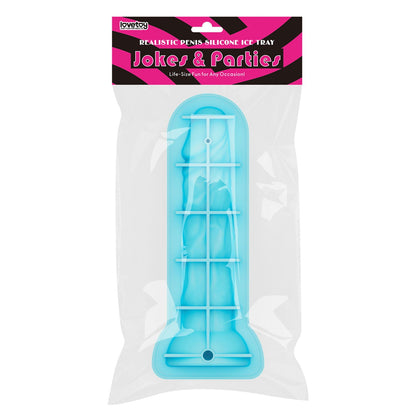 LoveToy - Siliconen IJsblokjesvorm - Realistische Penis - Blauw-Rimbastore.com