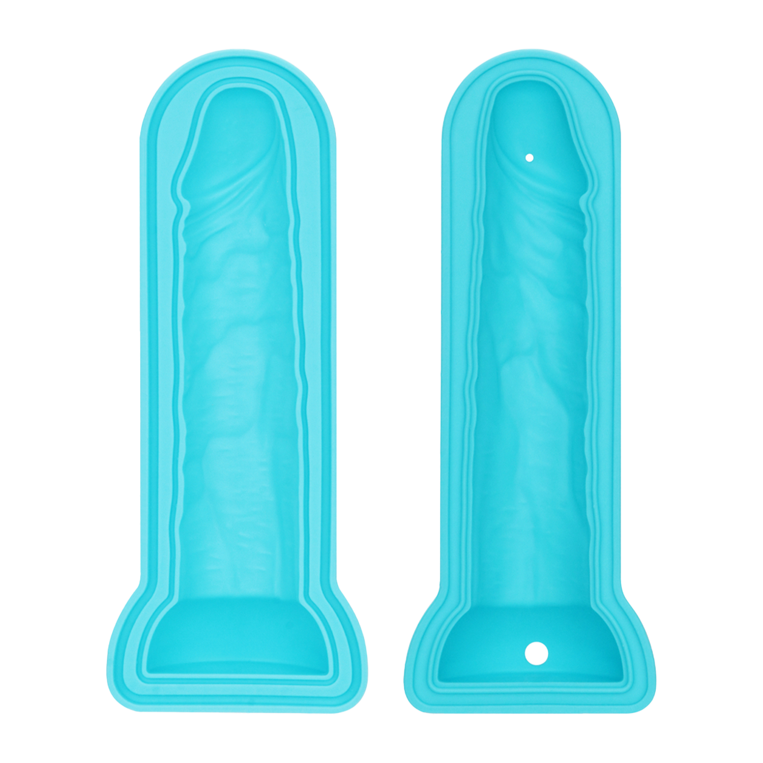 LoveToy - Siliconen IJsblokjesvorm - Realistische Penis - Blauw-Rimbastore.com