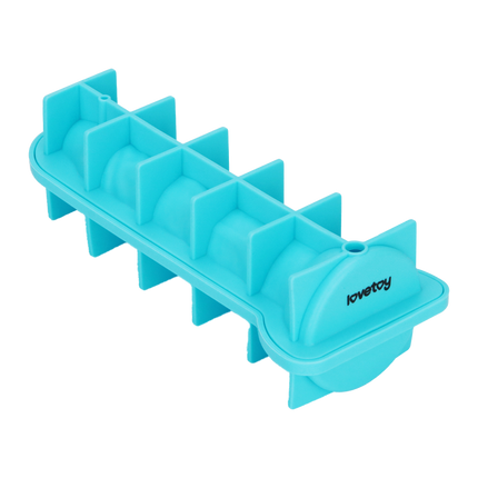LoveToy - Siliconen IJsblokjesvorm - Realistische Penis - Blauw-Rimbastore.com