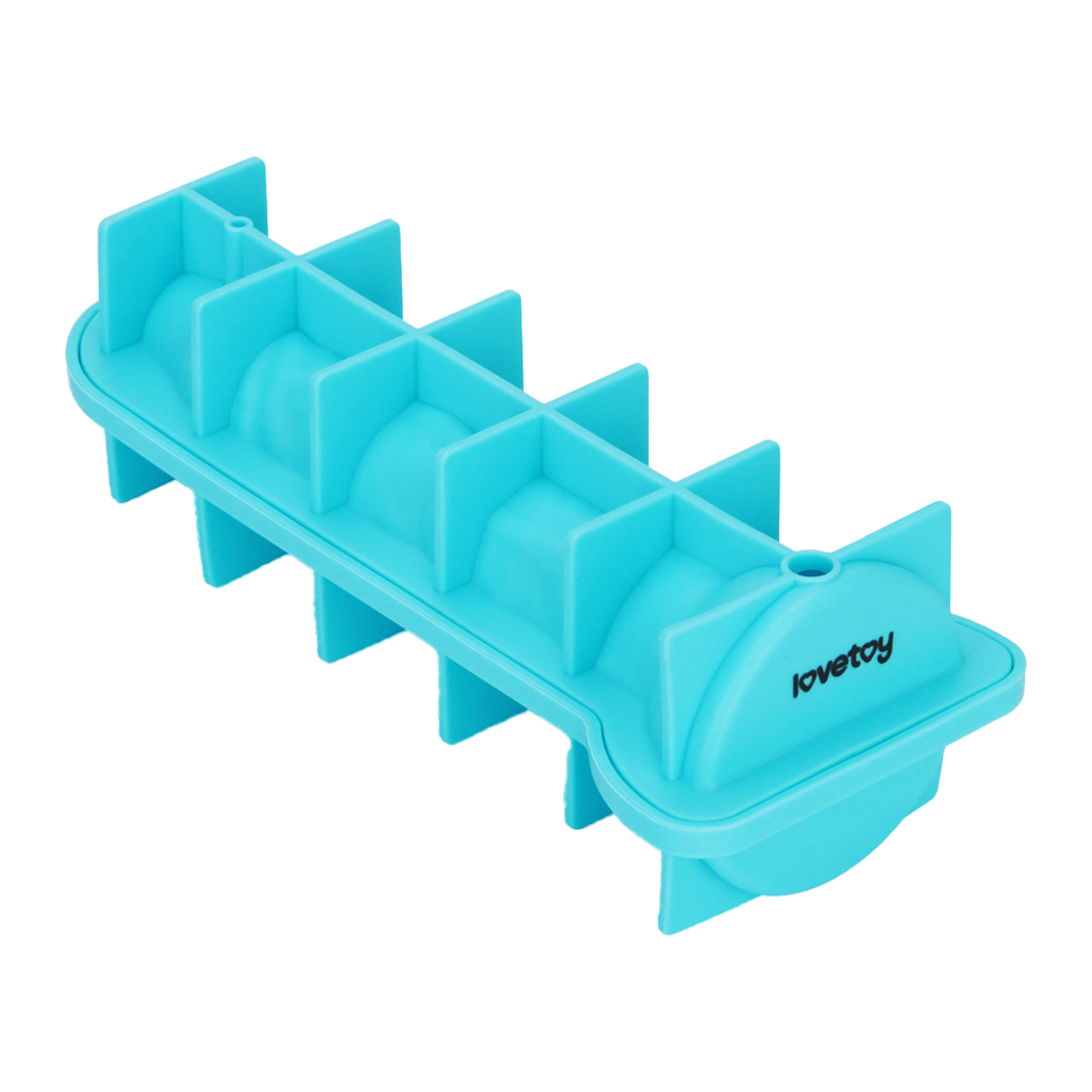 LoveToy - Siliconen IJsblokjesvorm - Realistische Penis - Blauw-Rimbastore.com