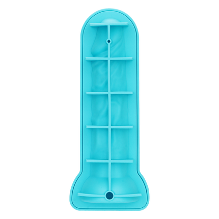 LoveToy - Siliconen IJsblokjesvorm - Realistische Penis - Blauw-Rimbastore.com