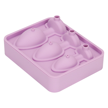 LoveToy - Siliconen IJsblokjesvorm - Buttplug Set - Lila-Rimbastore.com