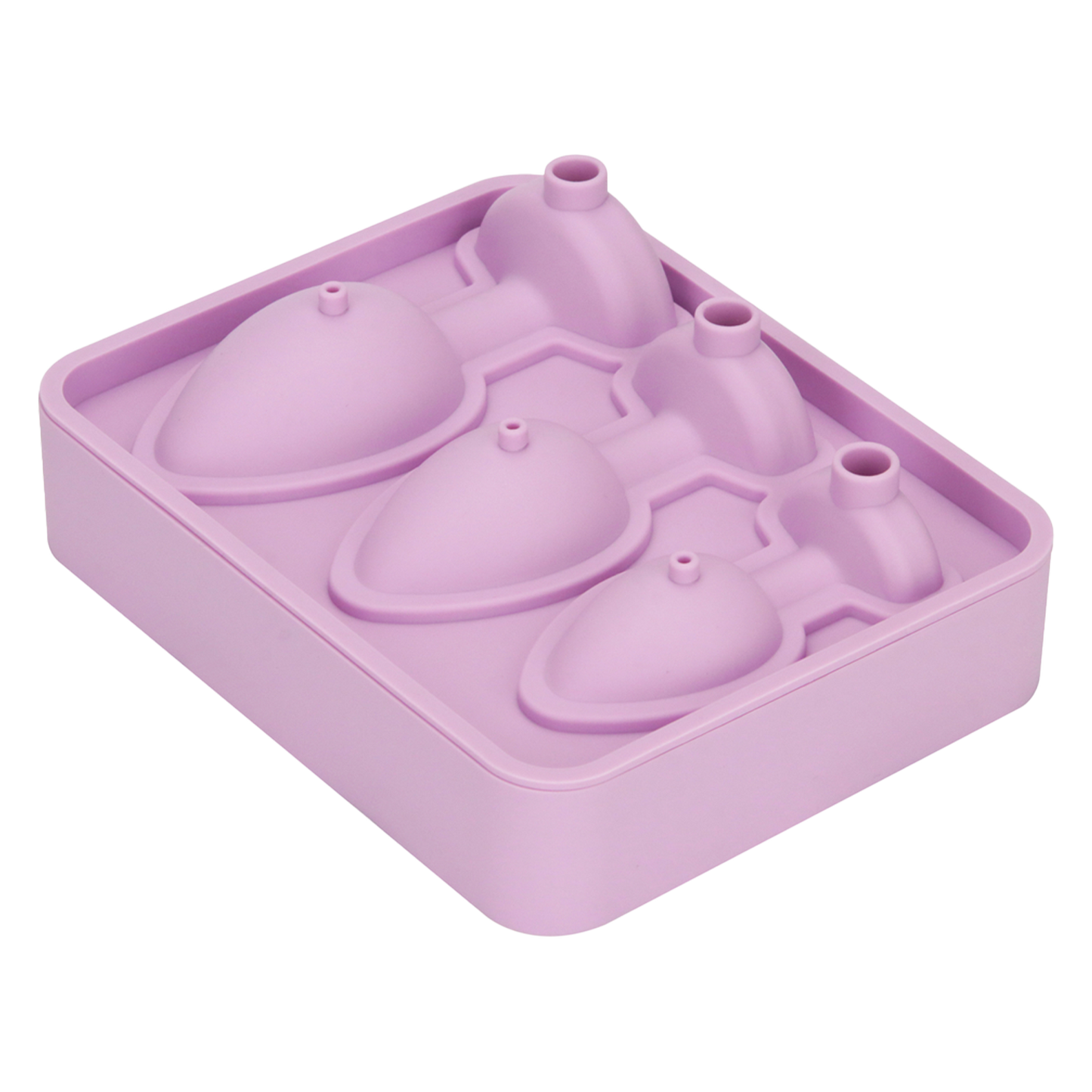 LoveToy - Siliconen IJsblokjesvorm - Buttplug Set - Lila-Rimbastore.com