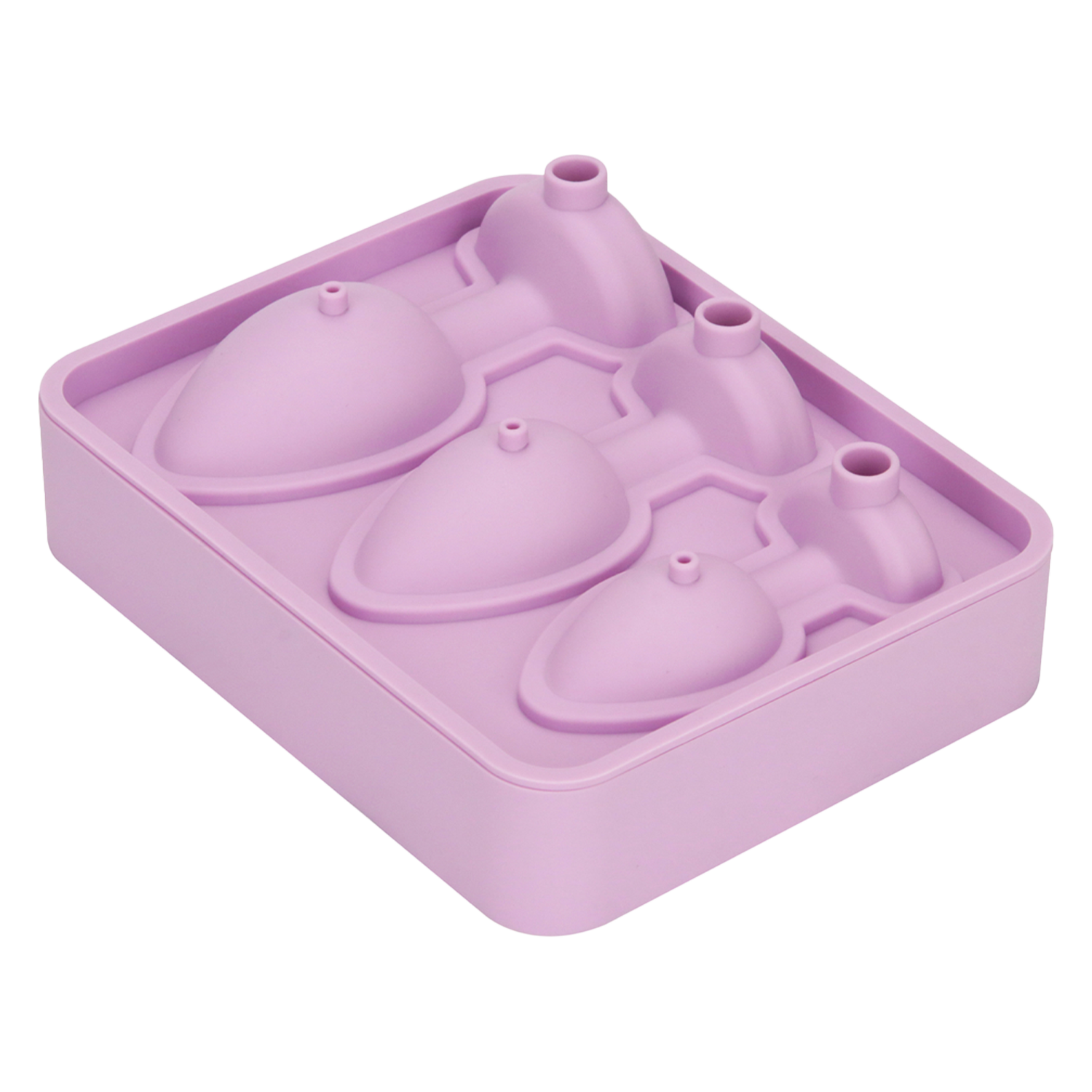 LoveToy - Siliconen IJsblokjesvorm - Buttplug Set - Lila-Rimbastore.com