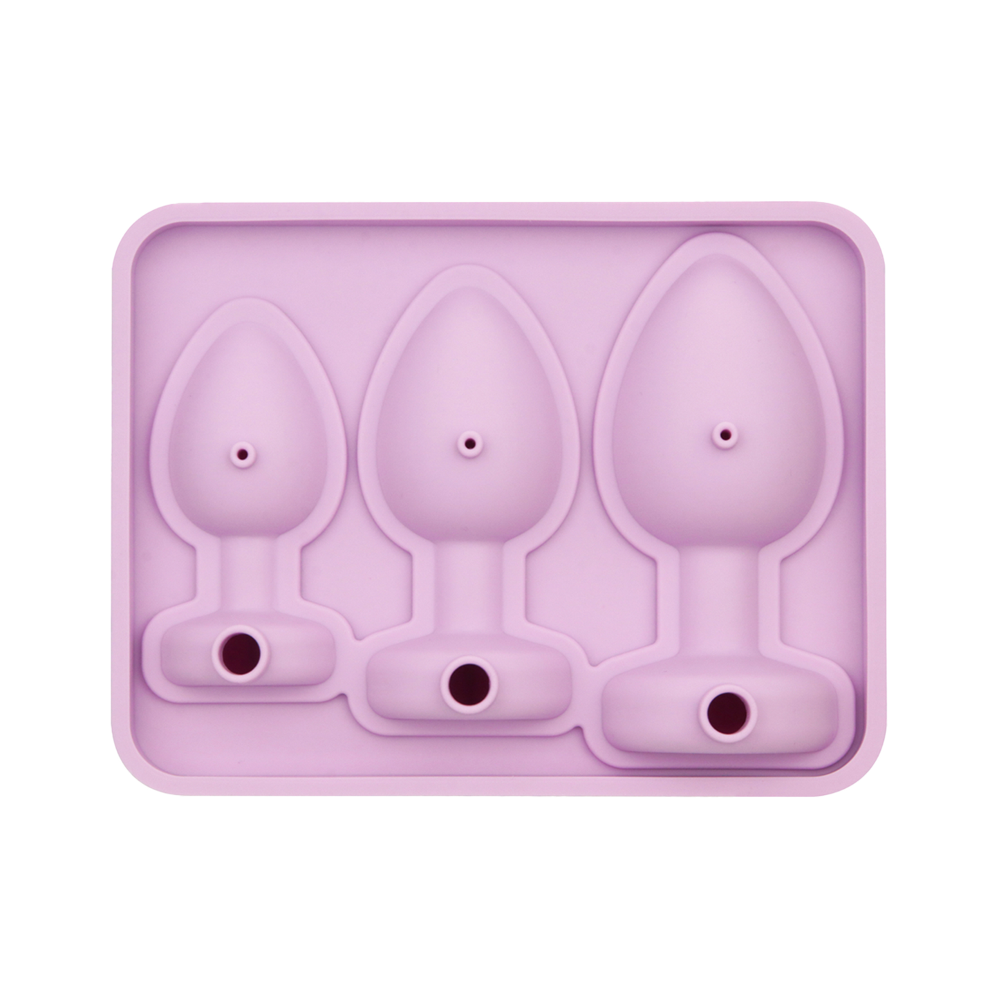 LoveToy - Siliconen IJsblokjesvorm - Buttplug Set - Lila-Rimbastore.com