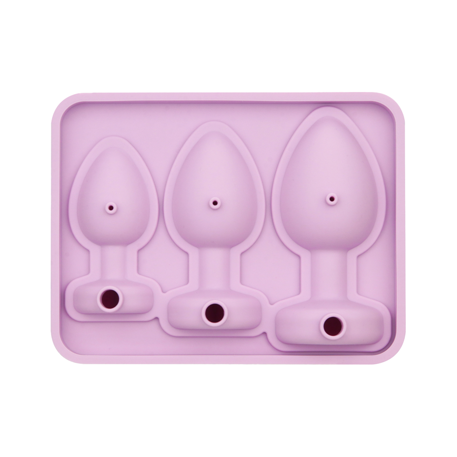 LoveToy - Siliconen IJsblokjesvorm - Buttplug Set - Lila-Rimbastore.com