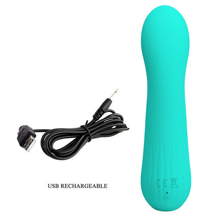 Pretty Love - Faun - Buigzame G-Spot Vibrator - Turquoise-Erotiekvoordeel.nl