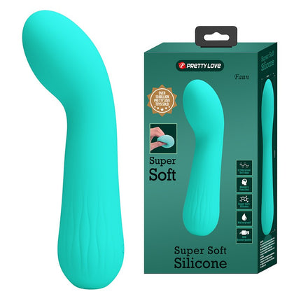 Pretty Love - Faun - Buigzame G-Spot Vibrator - Turquoise-Erotiekvoordeel.nl