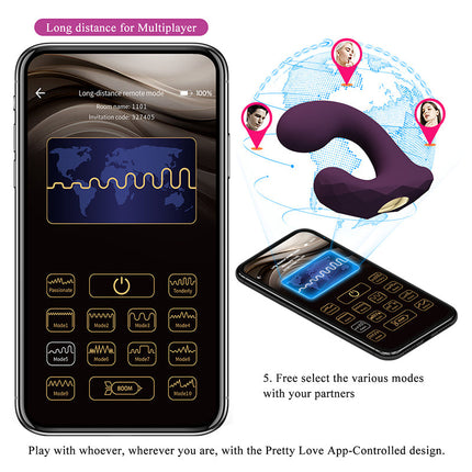 Pretty Love - Billy - G-Spot Vibrator - App Control - Paars-Erotiekvoordeel.nl
