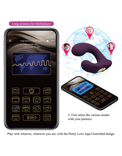 Pretty Love - Billy - G-Spot Vibrator - App Control - Paars-Erotiekvoordeel.nl