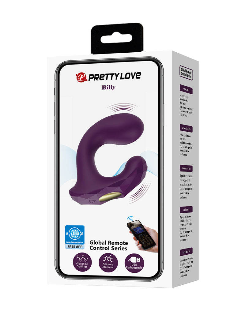 Pretty Love - Billy - G-Spot Vibrator - App Control - Paars-Erotiekvoordeel.nl