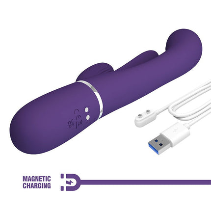 Pretty Love - Shania - Kloppende Rabbit Vibrator - Paars-Erotiekvoordeel.nl