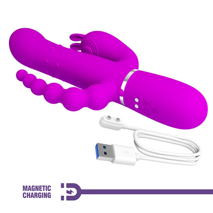 Pretty Love - Cammy - Triple Vibrator - Dieproze-Erotiekvoordeel.nl