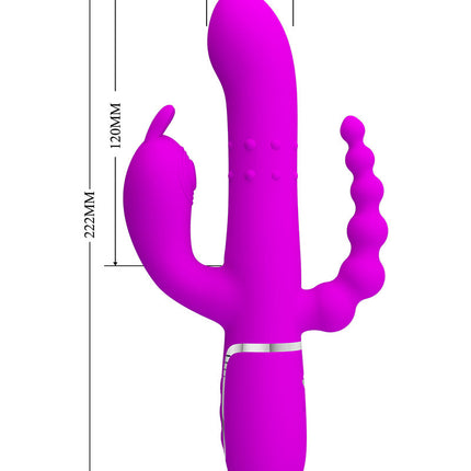 Pretty Love - Cammy - Triple Vibrator - Dieproze-Erotiekvoordeel.nl
