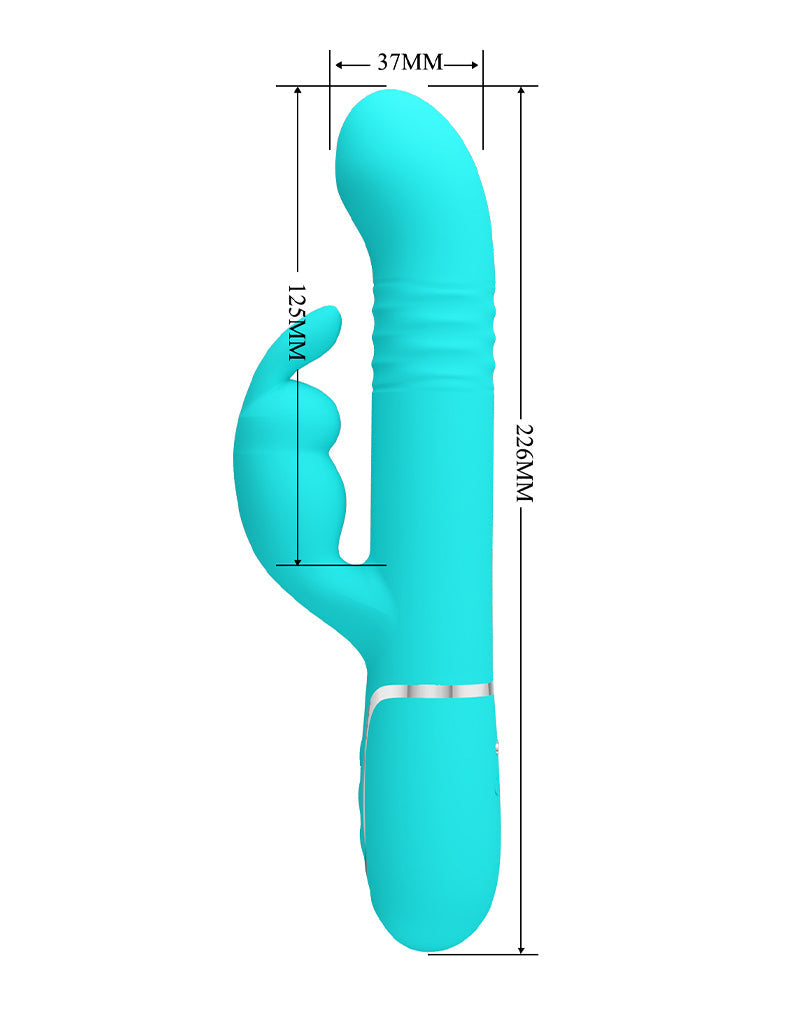 Pretty Love - Coale - Rabbit Vibrator - Groen-Erotiekvoordeel.nl