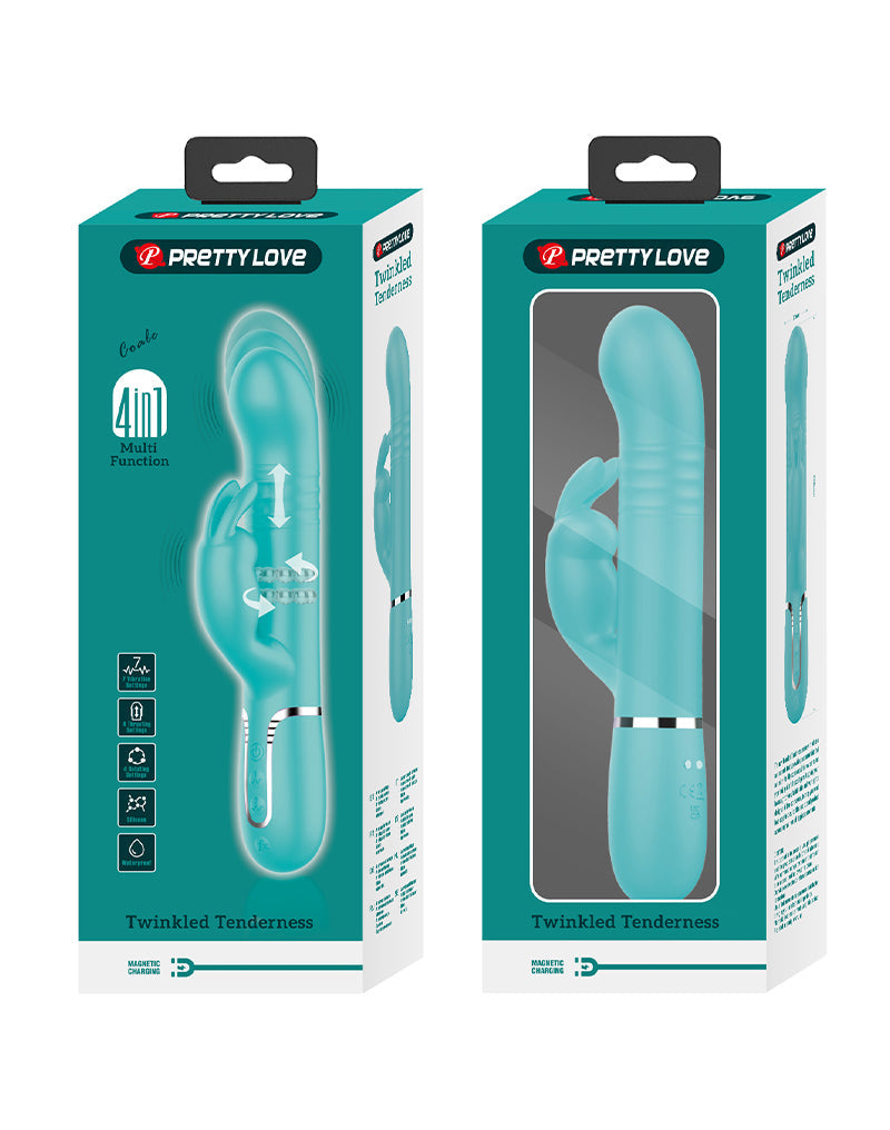 Pretty Love - Coale - Rabbit Vibrator - Groen-Erotiekvoordeel.nl