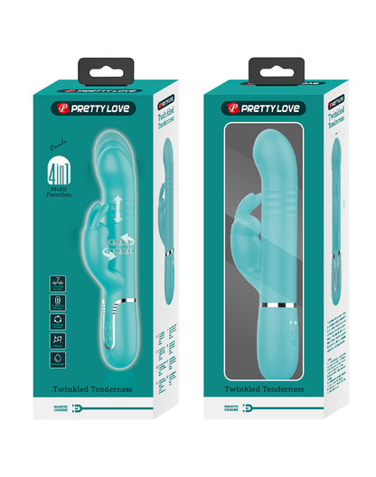 Pretty Love - Coale - Rabbit Vibrator - Groen-Erotiekvoordeel.nl