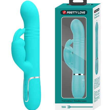 Pretty Love - Coale - Rabbit Vibrator - Groen-Erotiekvoordeel.nl