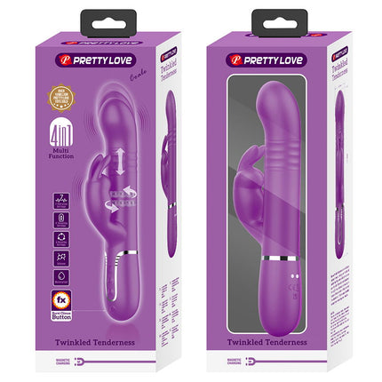 Pretty Love - Coale - Rabbit Vibrator - Paars-Erotiekvoordeel.nl