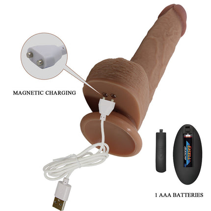 Pretty Love - Tommy - Stotende Vibrator die levensecht aanvoelt - Medium Huidskleur-Erotiekvoordeel.nl