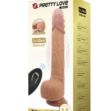 Pretty Love - Tommy - Stotende Vibrator die levensecht aanvoelt - Medium Huidskleur-Erotiekvoordeel.nl