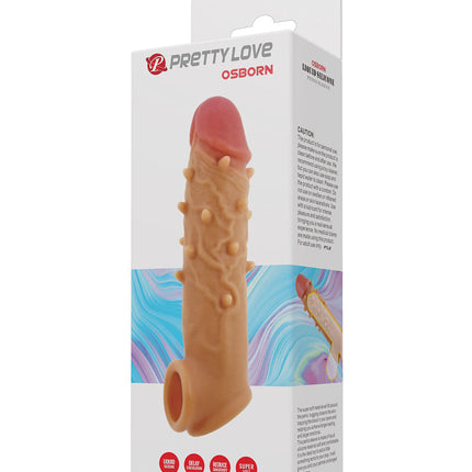 Pretty Love - Osborn - Penis Sleeve die levensecht aanvoelt - Lichte Huidskleur-Erotiekvoordeel.nl