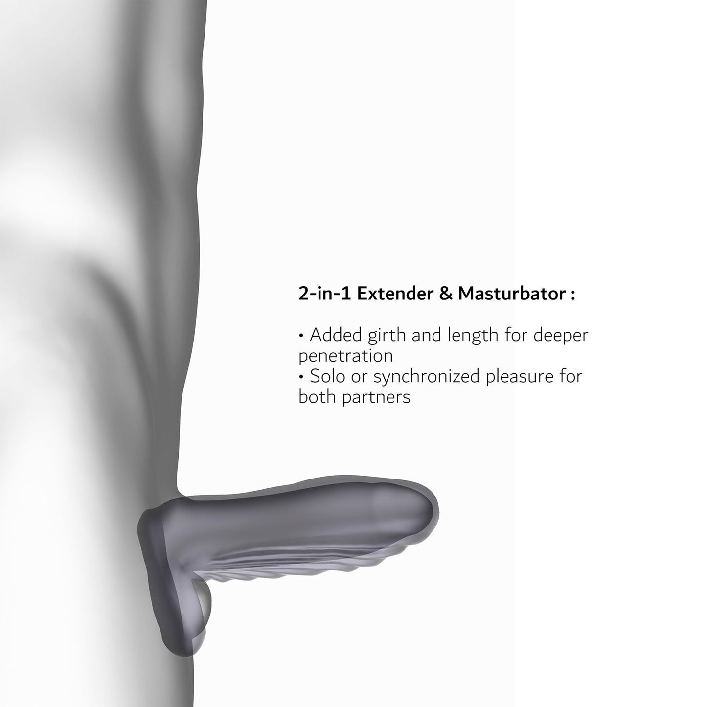 ManWan – Ryzer MAX – Penis-Extender und weiche Masturbationshülle – Black Plum