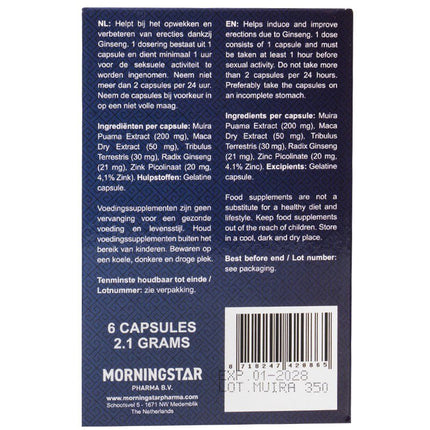 Morningstar - Libido Extreme Dark Blue 2.1