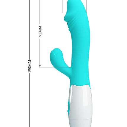 Pretty Love - Snappy - G-Spot Rabbit Vibrator - Turquoise-Erotiekvoordeel.nl