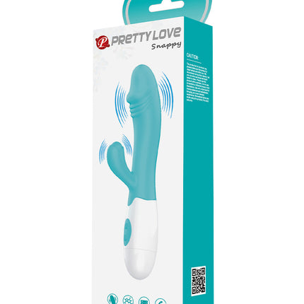 Pretty Love - Snappy - G-Spot Rabbit Vibrator - Turquoise-Erotiekvoordeel.nl