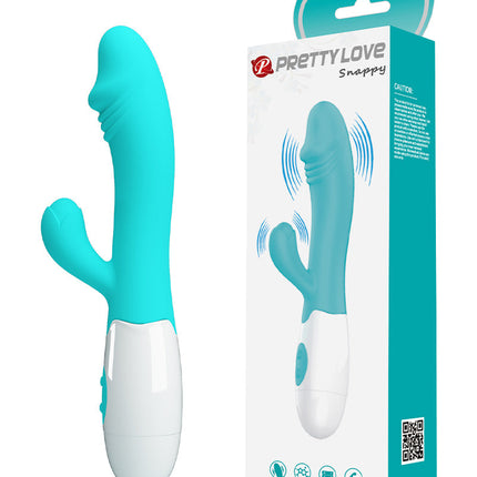 Pretty Love - Snappy - G-Spot Rabbit Vibrator - Turquoise-Erotiekvoordeel.nl