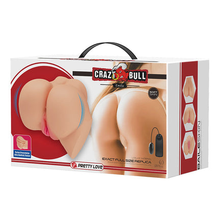Crazy Bull - Emilia - Masturbator met Twee Ingangen - Lichte Huidskleur-Erotiekvoordeel.nl