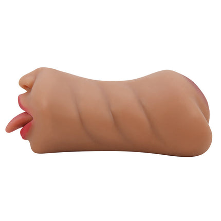 Crazy Bull - Sarah - Premium Masturbator met Twee Ingangen - Bruin-Erotiekvoordeel.nl