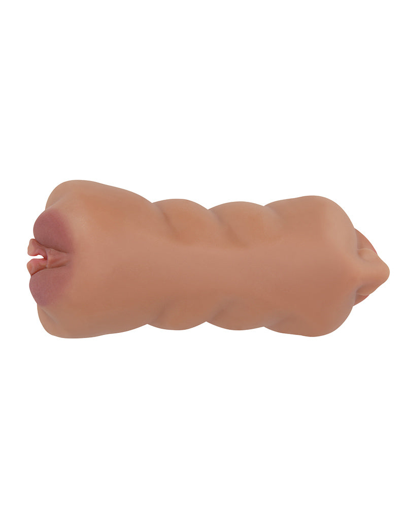 Crazy Bull - Sarah - Premium Masturbator met Twee Ingangen - Bruin-Erotiekvoordeel.nl