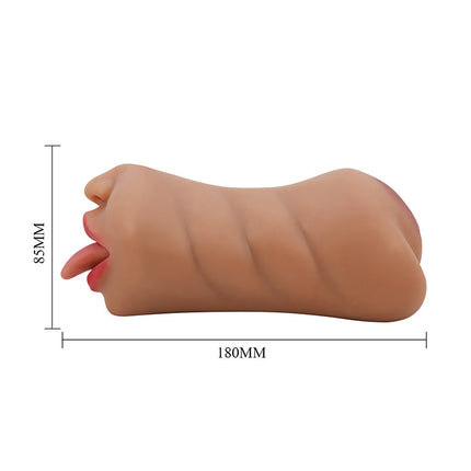 Crazy Bull - Sarah - Premium Masturbator met Twee Ingangen - Bruin-Erotiekvoordeel.nl