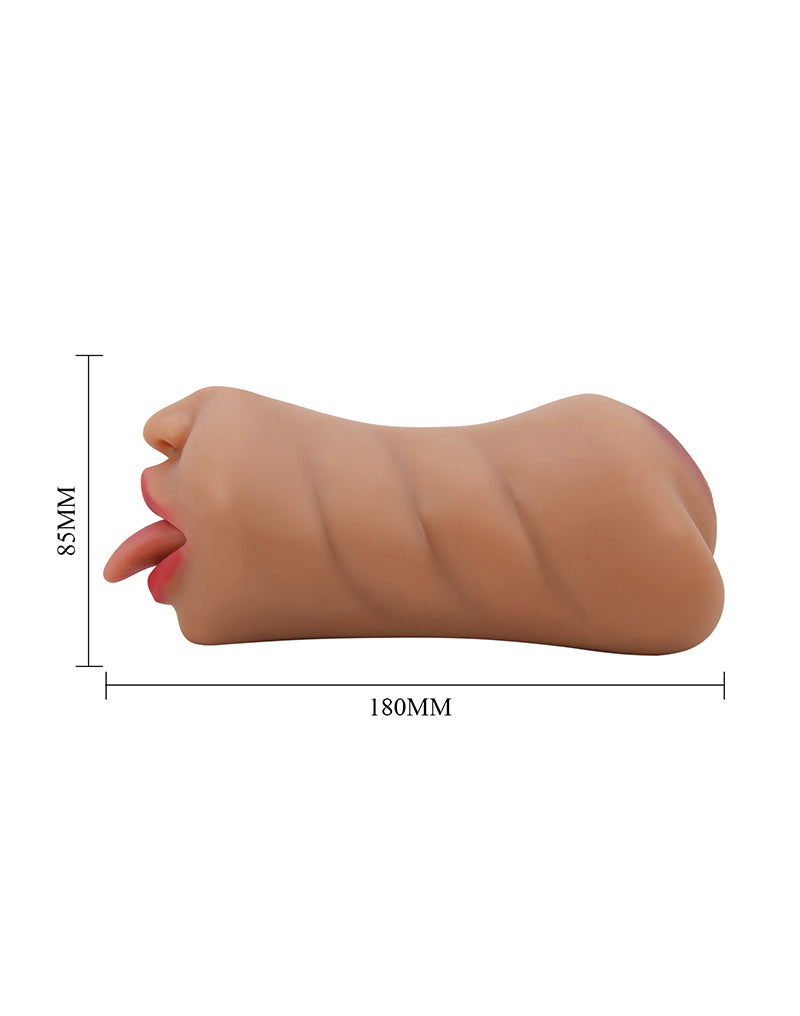 Crazy Bull - Sarah - Premium Masturbator met Twee Ingangen - Bruin-Erotiekvoordeel.nl