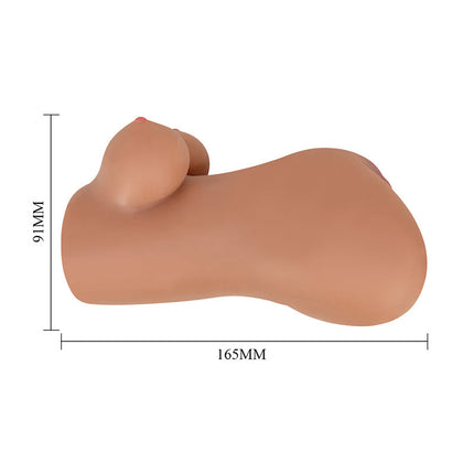 Crazy Bull - Hannah - Premium Masturbator met Twee Ingangen - Medium Huidskleur-Erotiekvoordeel.nl