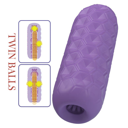 Pretty Love - Venus-X - Twin Balls - Mini Masturbator - Paars-Erotiekvoordeel.nl