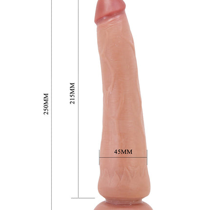 Pretty Love - Tiemeyer - Realistische Sliding Skin Dildo - 25 cm - Medium Huidskleur-Erotiekvoordeel.nl
