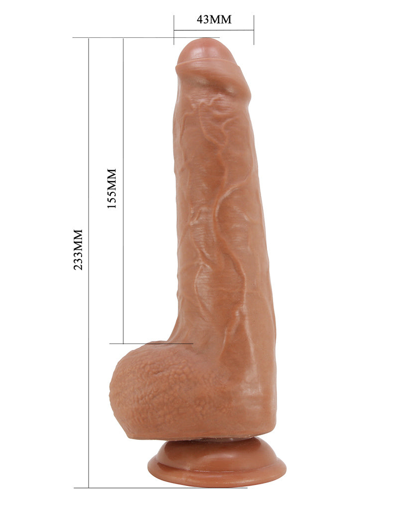 Pretty Love - Draco - Sliding Skin Realistischex Dildo 23,3 cm - Medium Huidskleur-Erotiekvoordeel.nl