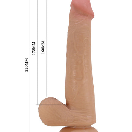 Pretty Love - Tallen - Sliding Skin Realistische Dildo 22 cm - Lichte Huidskleur-Erotiekvoordeel.nl