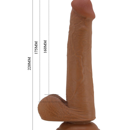 Pretty Love - Tallen - Sliding Skin Realistische Dildo 22 cm - Bruin-Erotiekvoordeel.nl